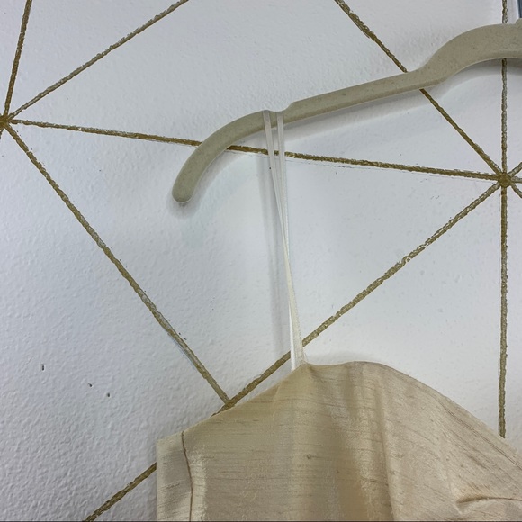 ABS Collection By Allen Schwartz 100% Silk Strapless Dress Size 2 - Picture 8 of 12